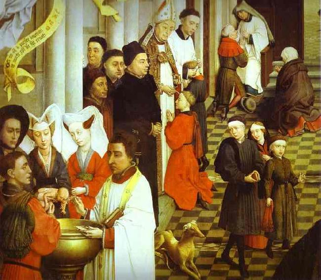 Rogier van der Weyden Sacraments Altarpiece Sweden oil painting art